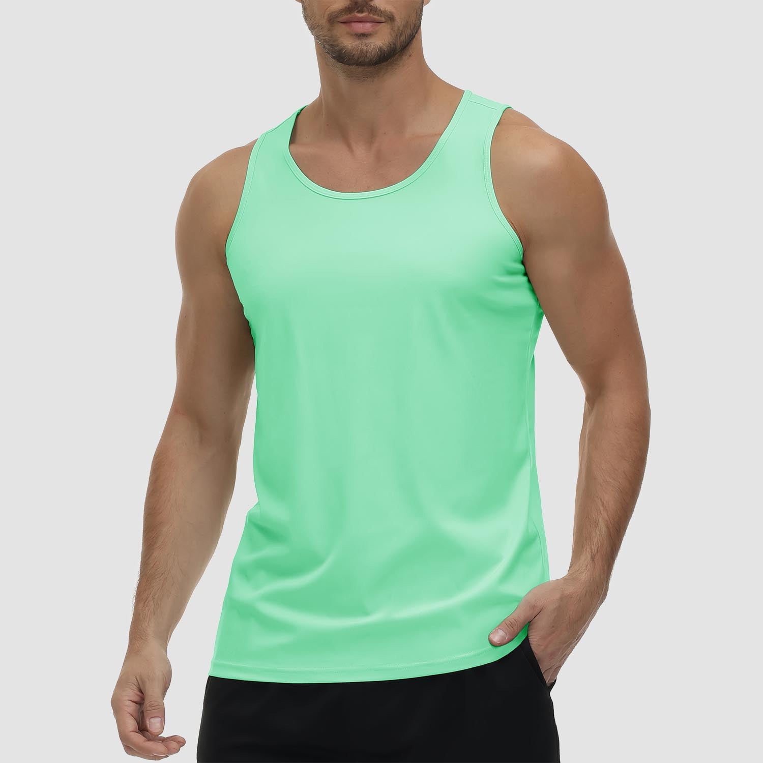 Men's UPF 80+ Quick-Dry Athletic Tank Top for Workout