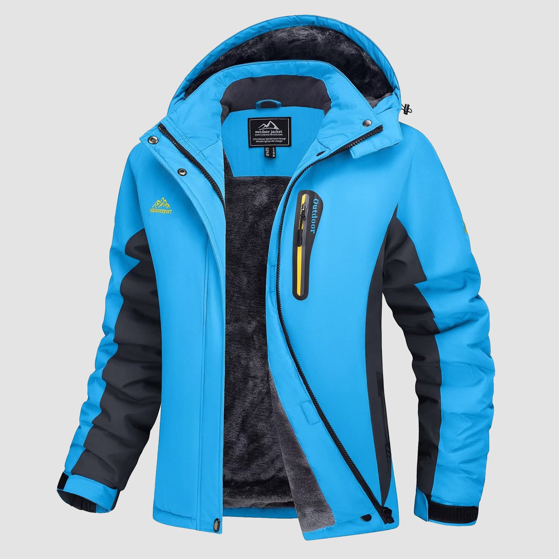 Women's Winter Coats Fleece Lined with Hood Water Resistant Snow Ski Jacket - MAGCOMSEN