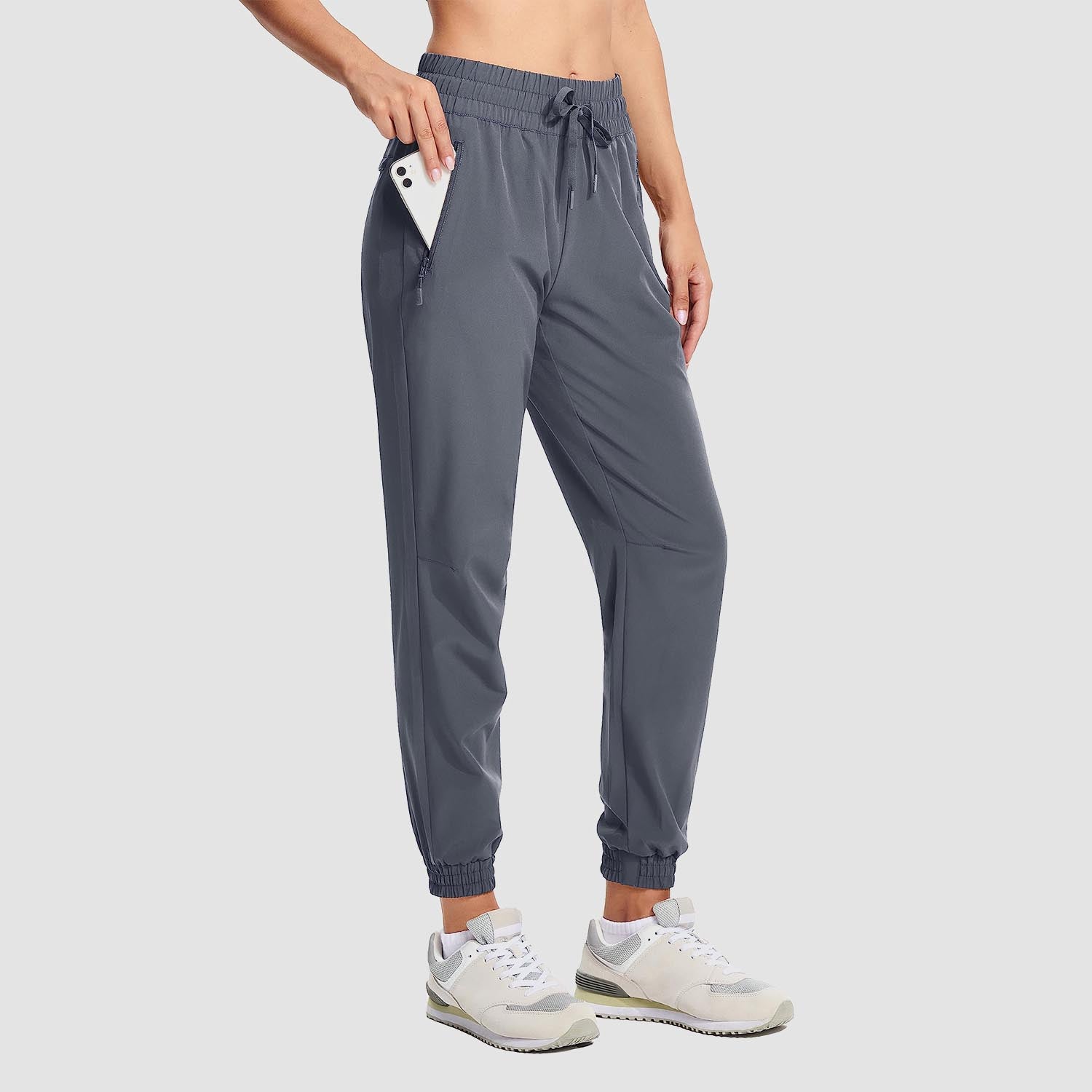 Women's Lightweight Water-Resistant Hiking Joggers with Pockets