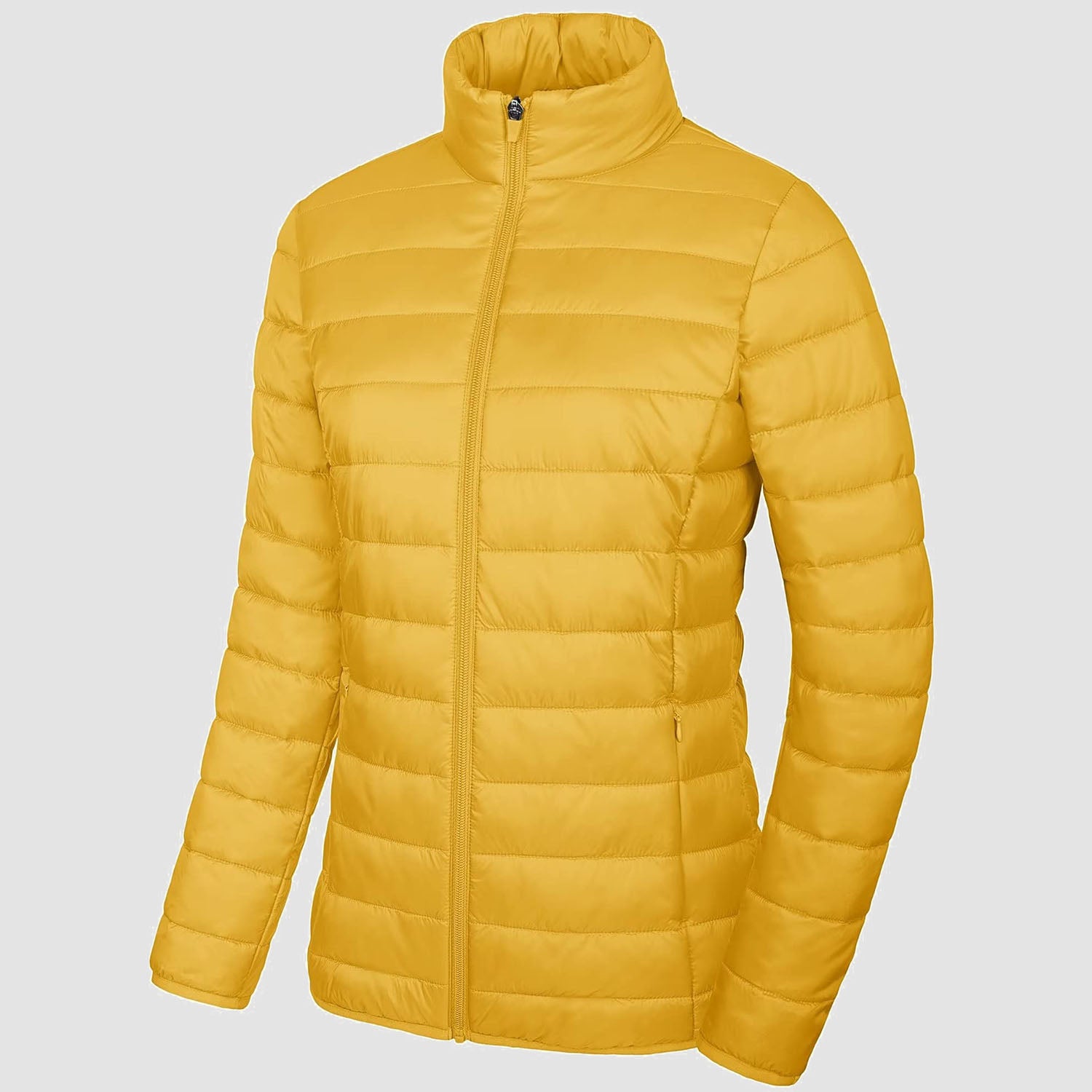 Women's Lightweight Quilted Puffer Jacket Full Zip Winter Coat - MAGCOMSEN