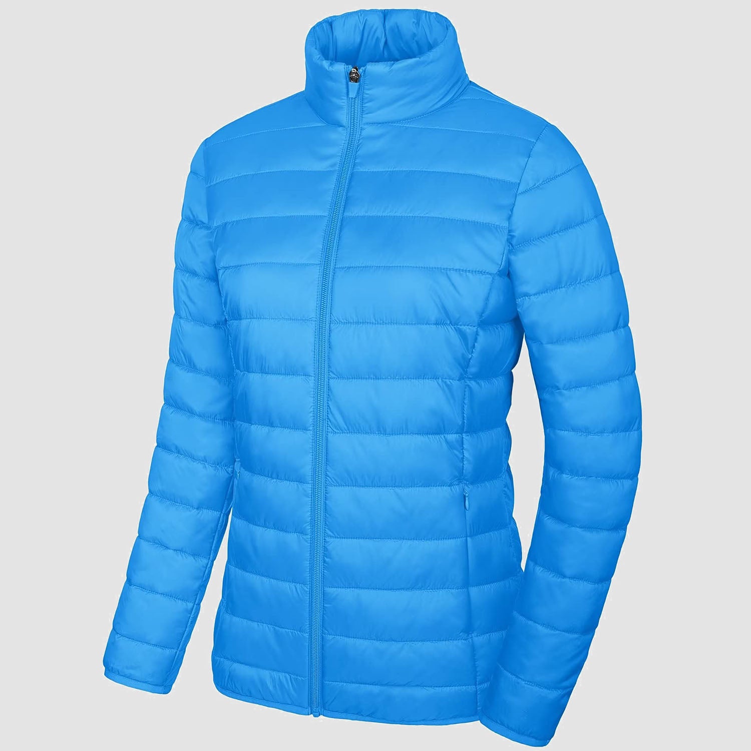 Women's Lightweight Quilted Puffer Jacket Full Zip Winter Coat - MAGCOMSEN