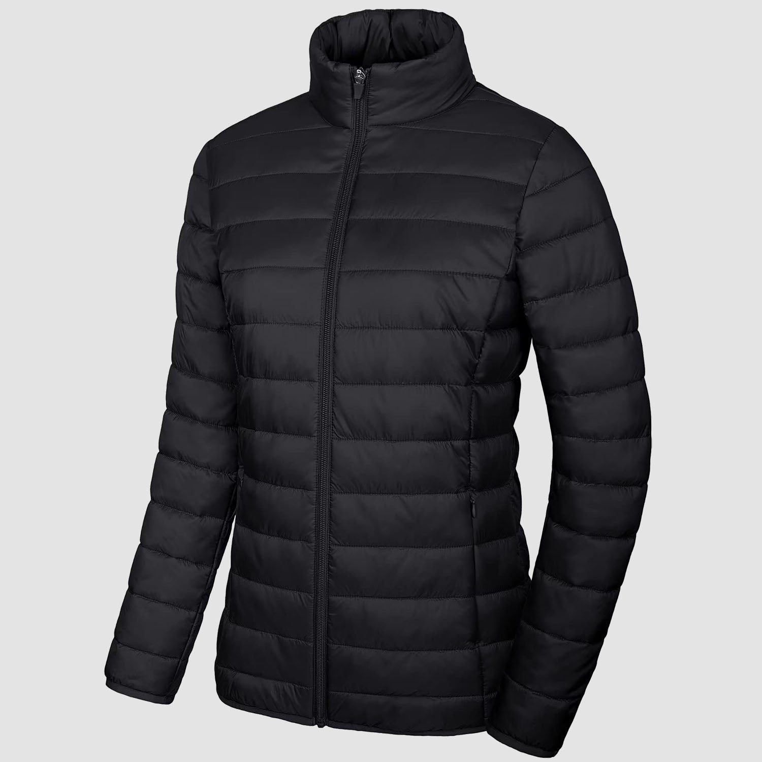 Women's Lightweight Quilted Puffer Jacket Full Zip Winter Coat - MAGCOMSEN