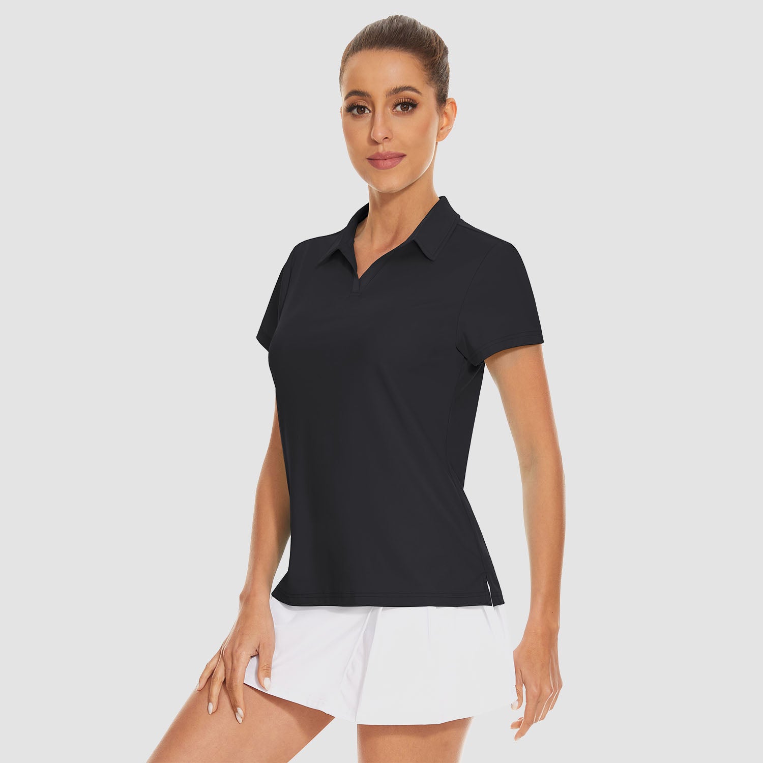 Women's V-Neck Golf Polo Shirt UPF 50+ Quick-Dry - MAGCOMSEN