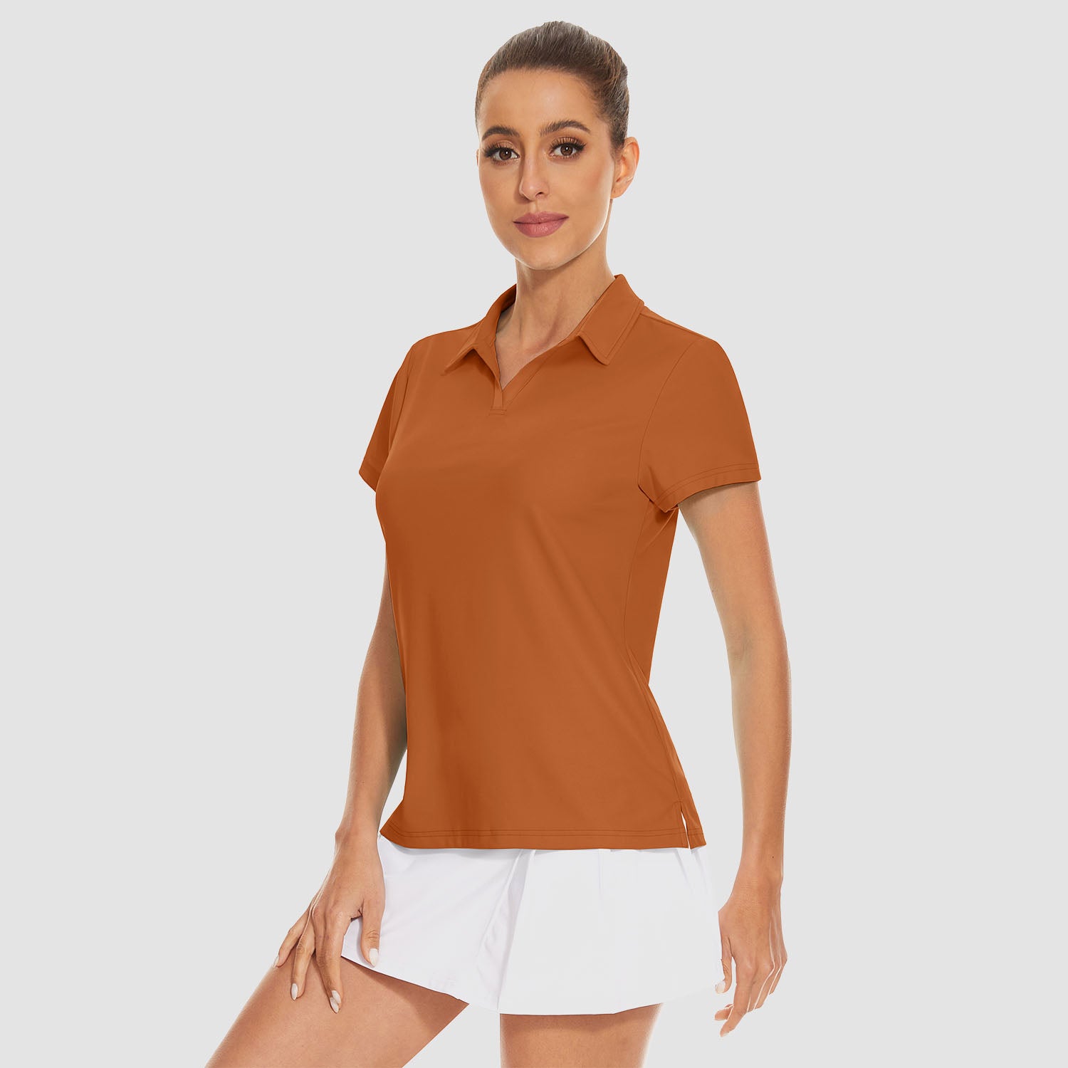 Women's V-Neck Golf Polo Shirt UPF 50+ Quick-Dry - MAGCOMSEN
