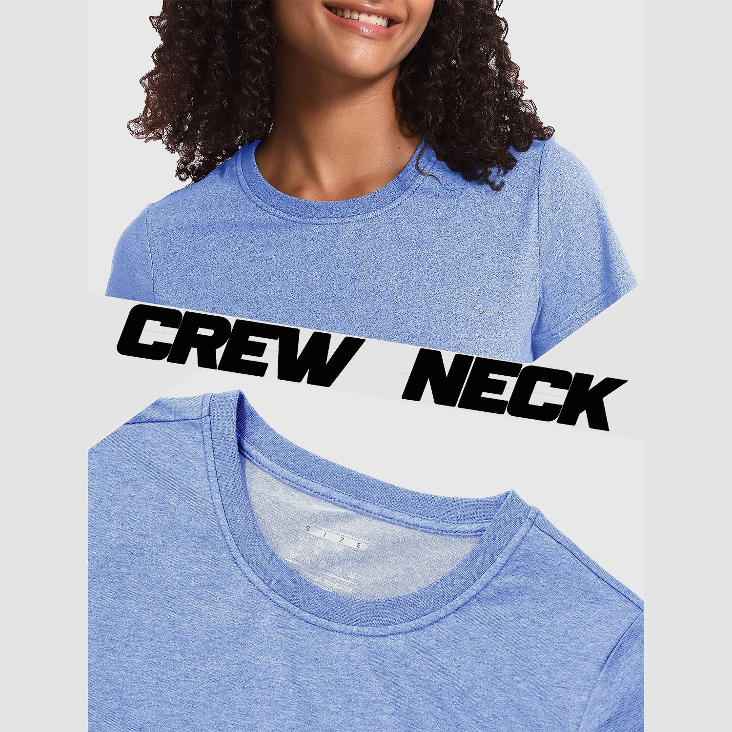 Women's Cotton Crewneck Short Sleeve Casual Tee