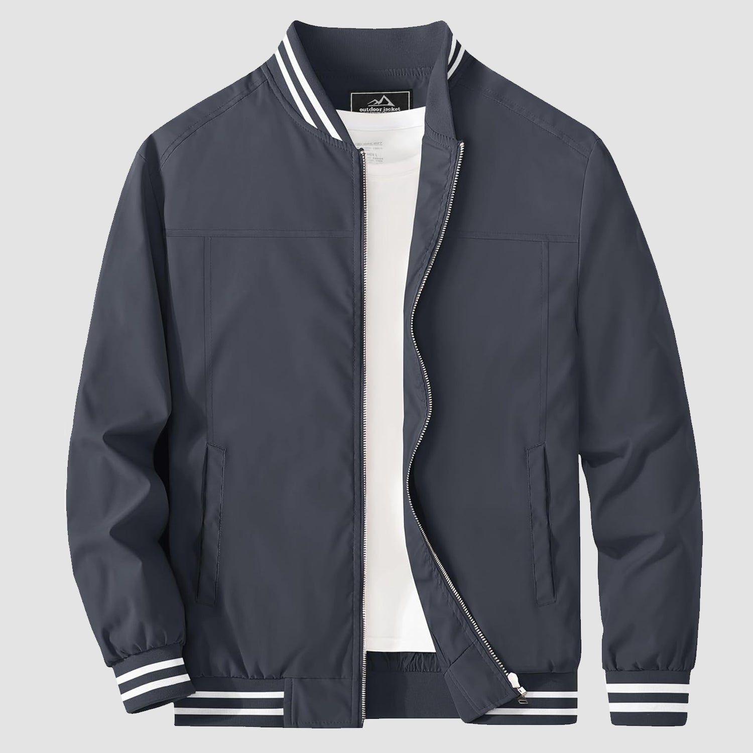 Men's Lightweight Bomber Jacket Casual Windbreaker - MAGCOMSEN