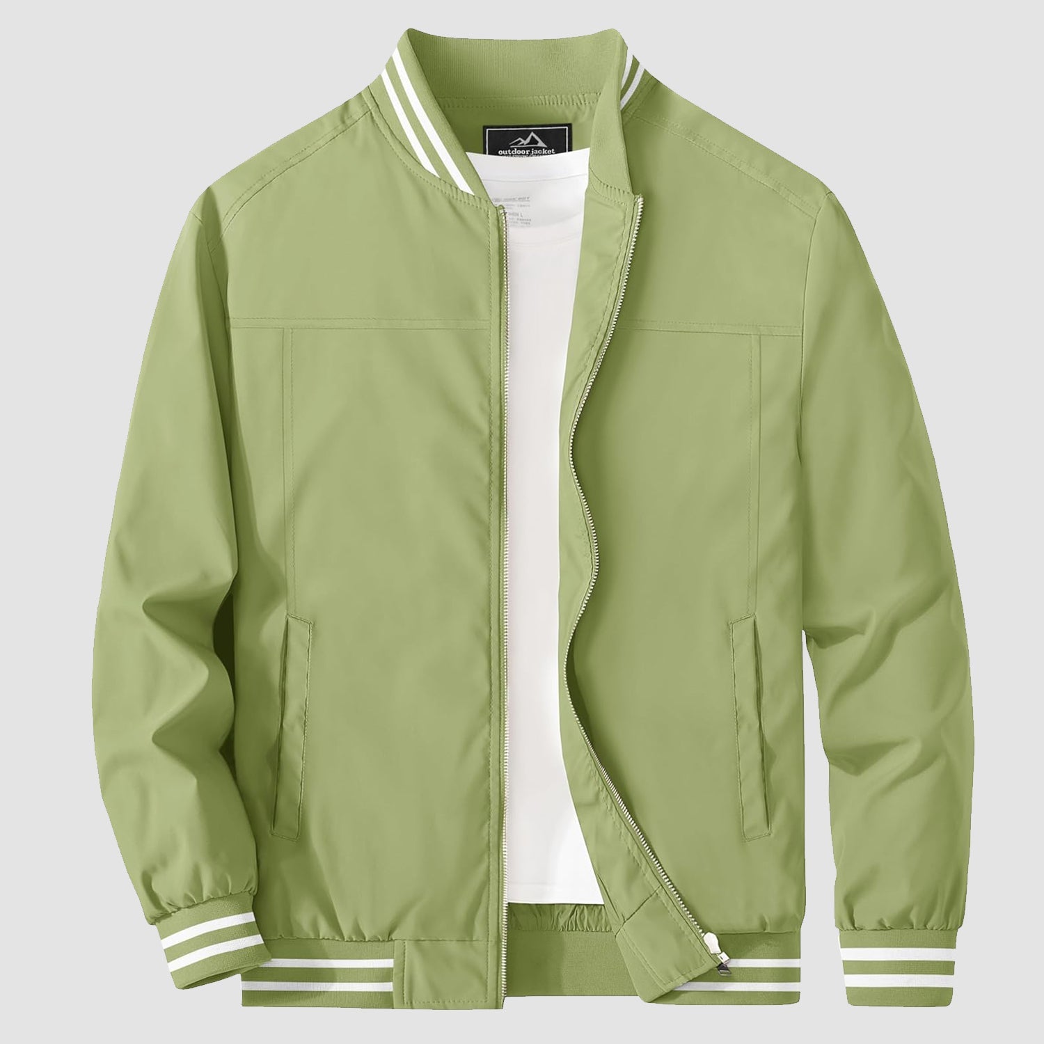 Men's Lightweight Bomber Jacket Casual Windbreaker - MAGCOMSEN
