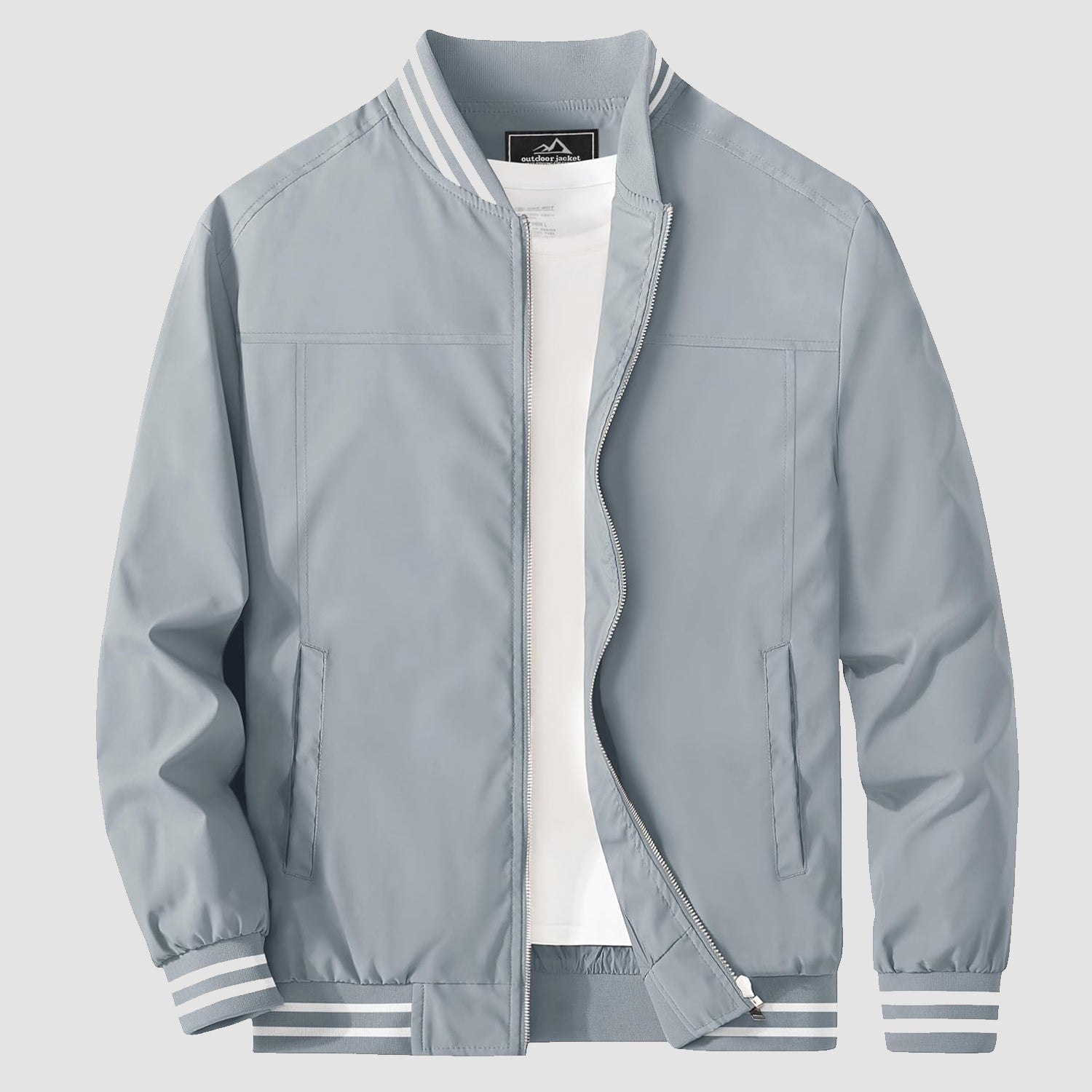 Men's Lightweight Bomber Jacket Casual Windbreaker - MAGCOMSEN