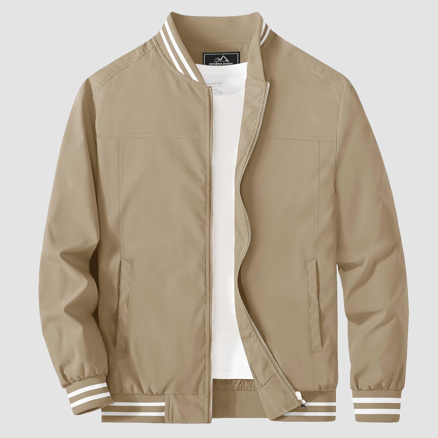 Men's Lightweight Bomber Jacket Casual Windbreaker - MAGCOMSEN