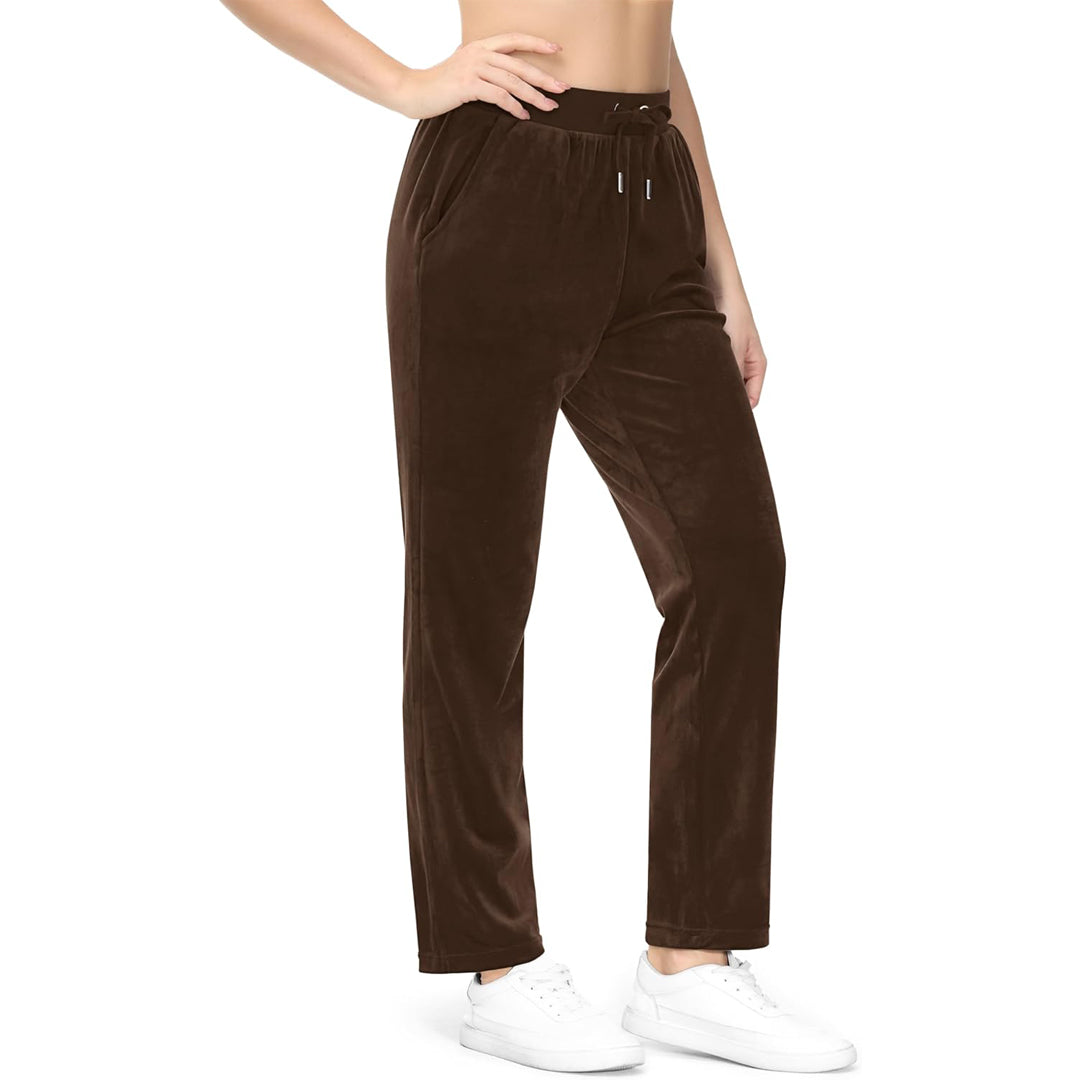 Women's Fleece Jogger Pants - Comfy Lounge & Yoga Sweatpants