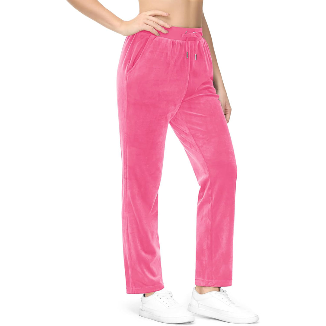 Women's Fleece Jogger Pants - Comfy Lounge & Yoga Sweatpants