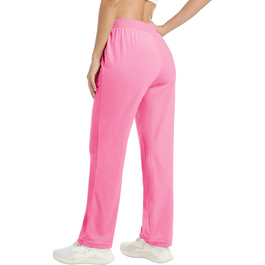 Women's Fleece Jogger Pants - Comfy Lounge & Yoga Sweatpants