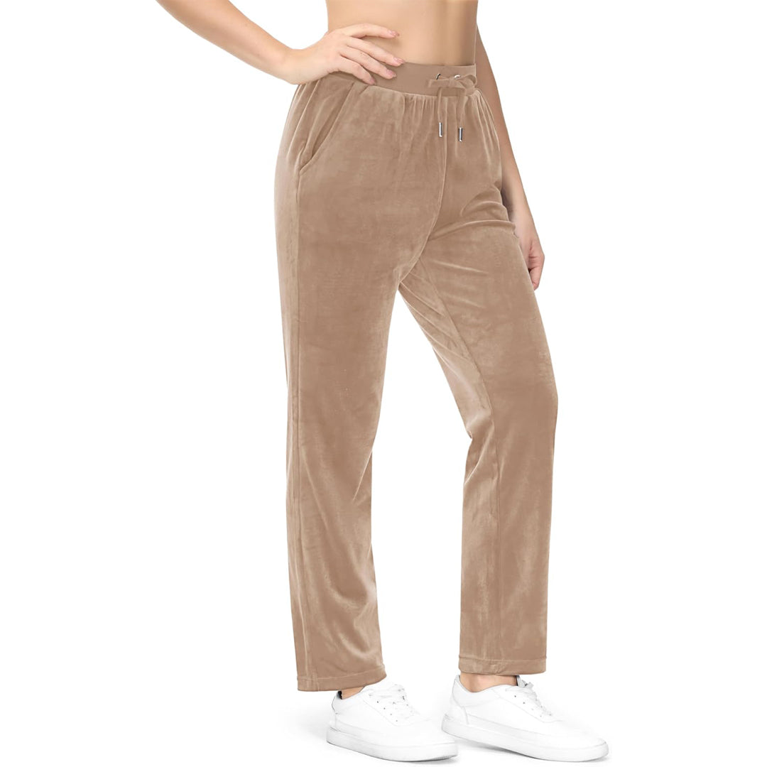 Women's Fleece Jogger Pants - Comfy Lounge & Yoga Sweatpants