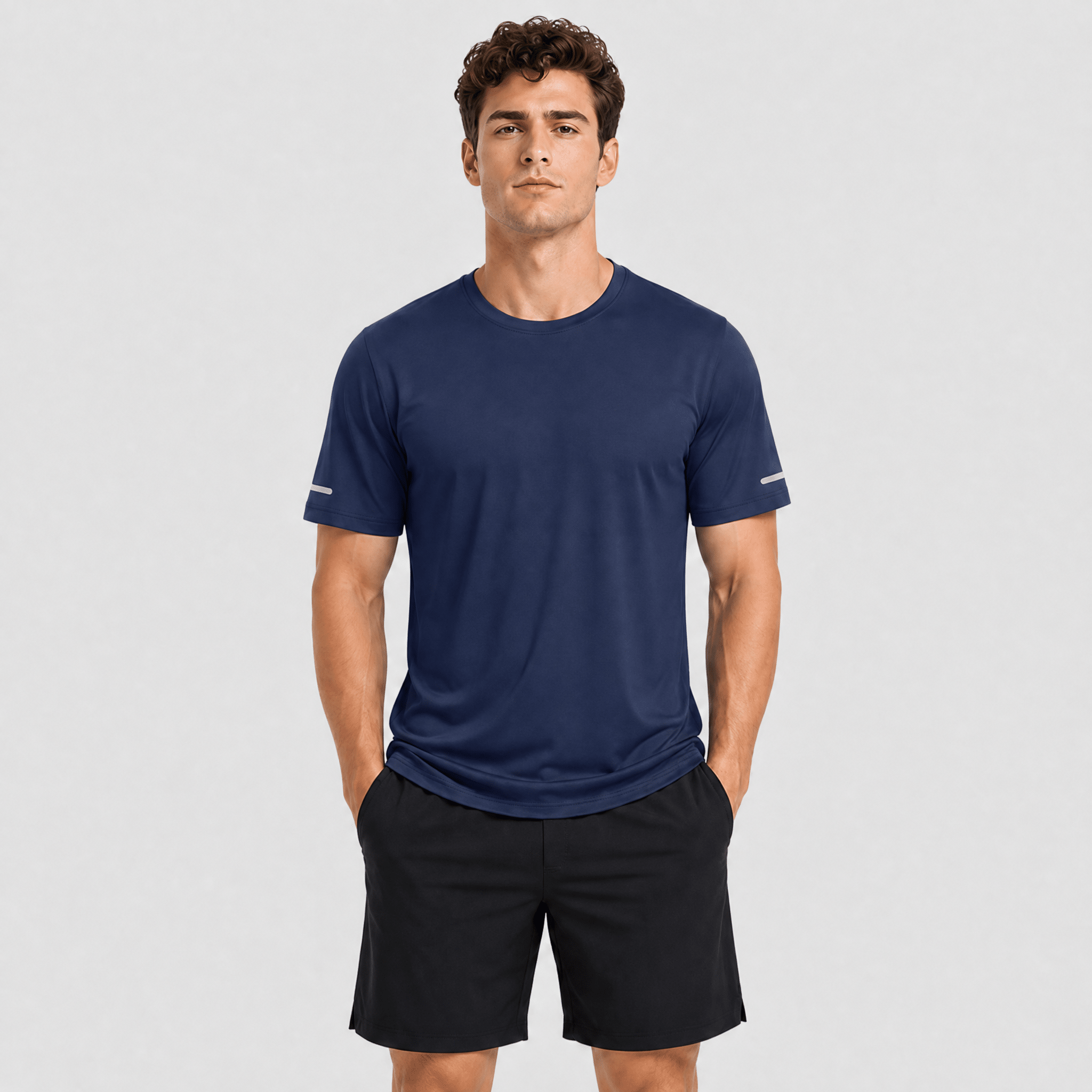 Navy MAGCOMSEN Men's Dry Fit Sun Protection Stretch Training & Sports T-Shirts in #Color_Navy