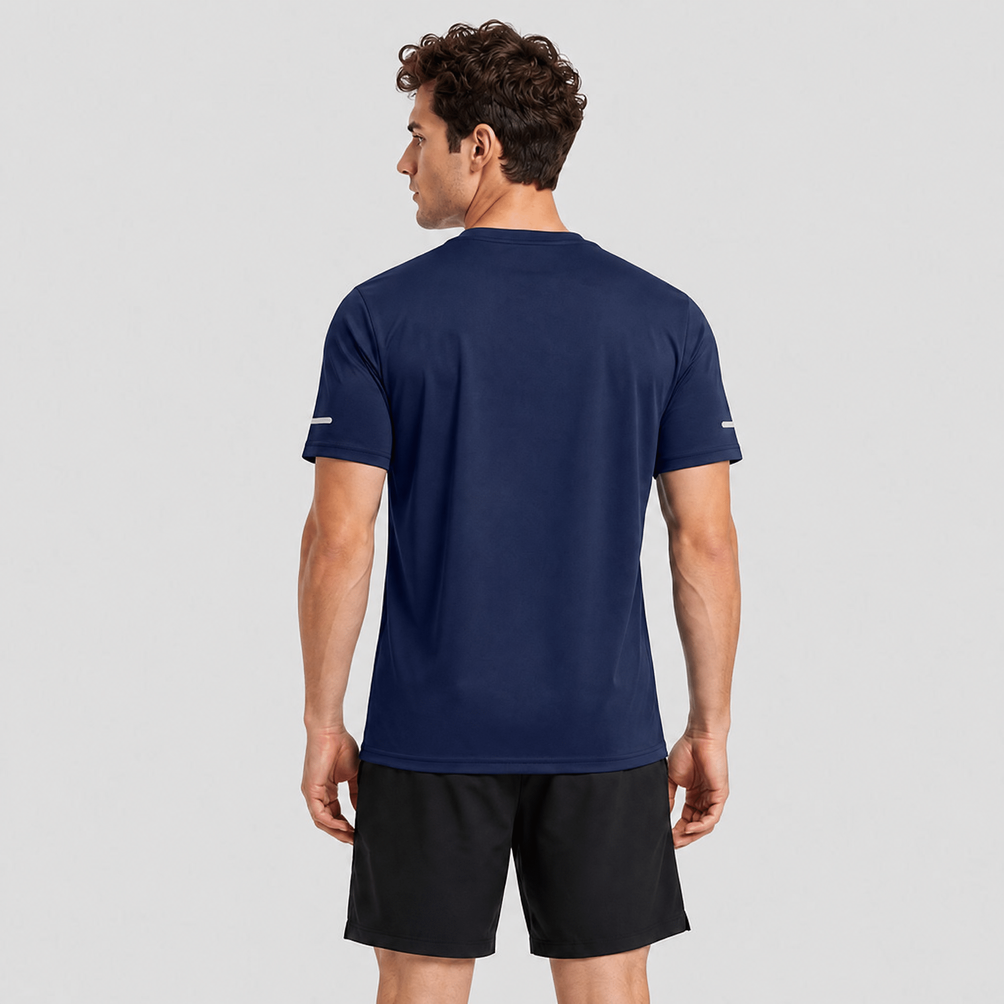 Navy MAGCOMSEN Men's Dry Fit Sun Protection Stretch Training & Sports T-Shirts in #Color_Navy