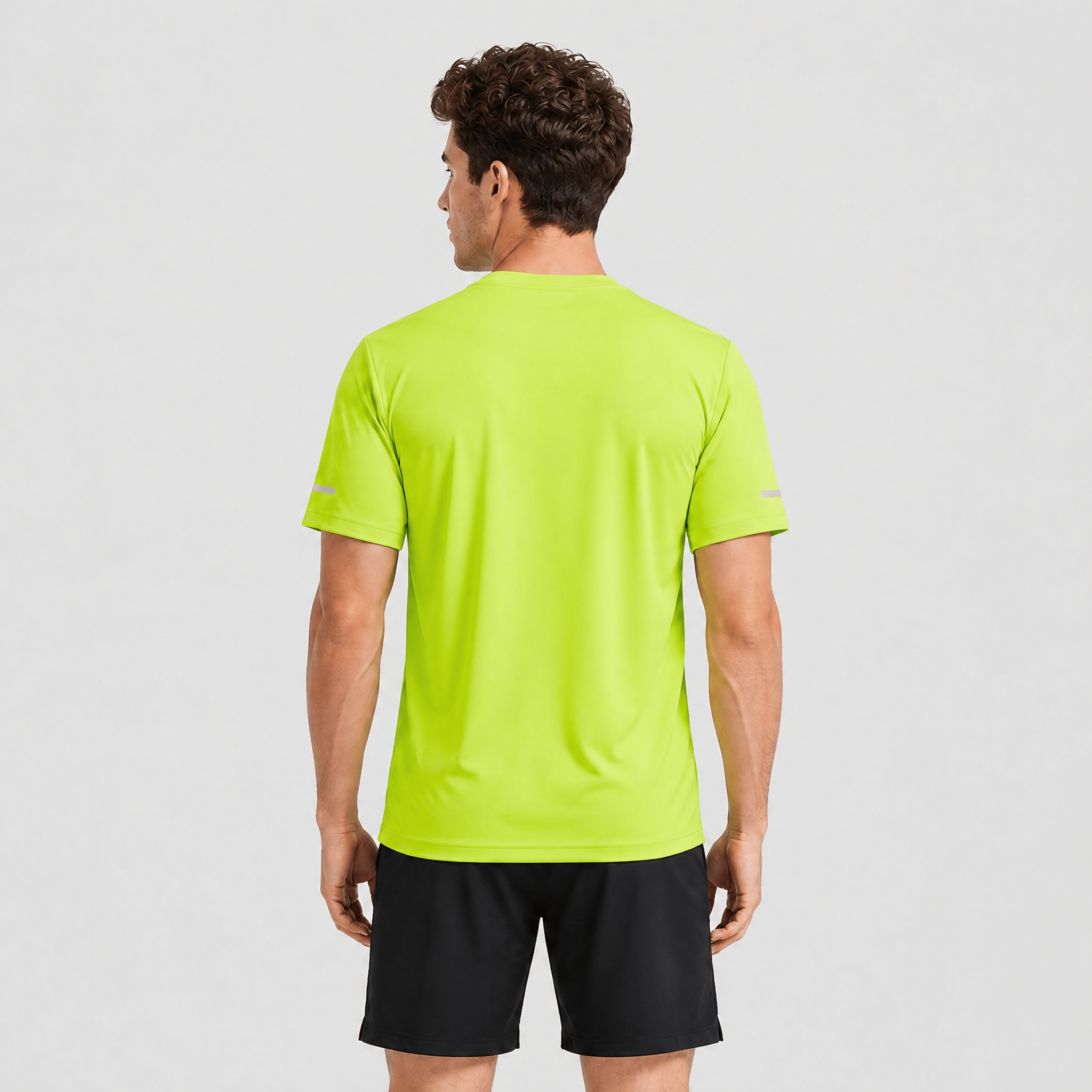 Green MAGCOMSEN Men's Dry Fit Sun Protection Stretch Training & Sports T-Shirts in #Color_Green