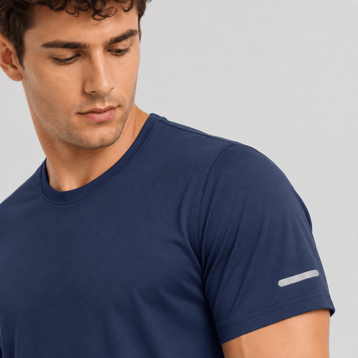 Navy MAGCOMSEN Men's Dry Fit Sun Protection Stretch Training & Sports T-Shirts in #Color_Navy