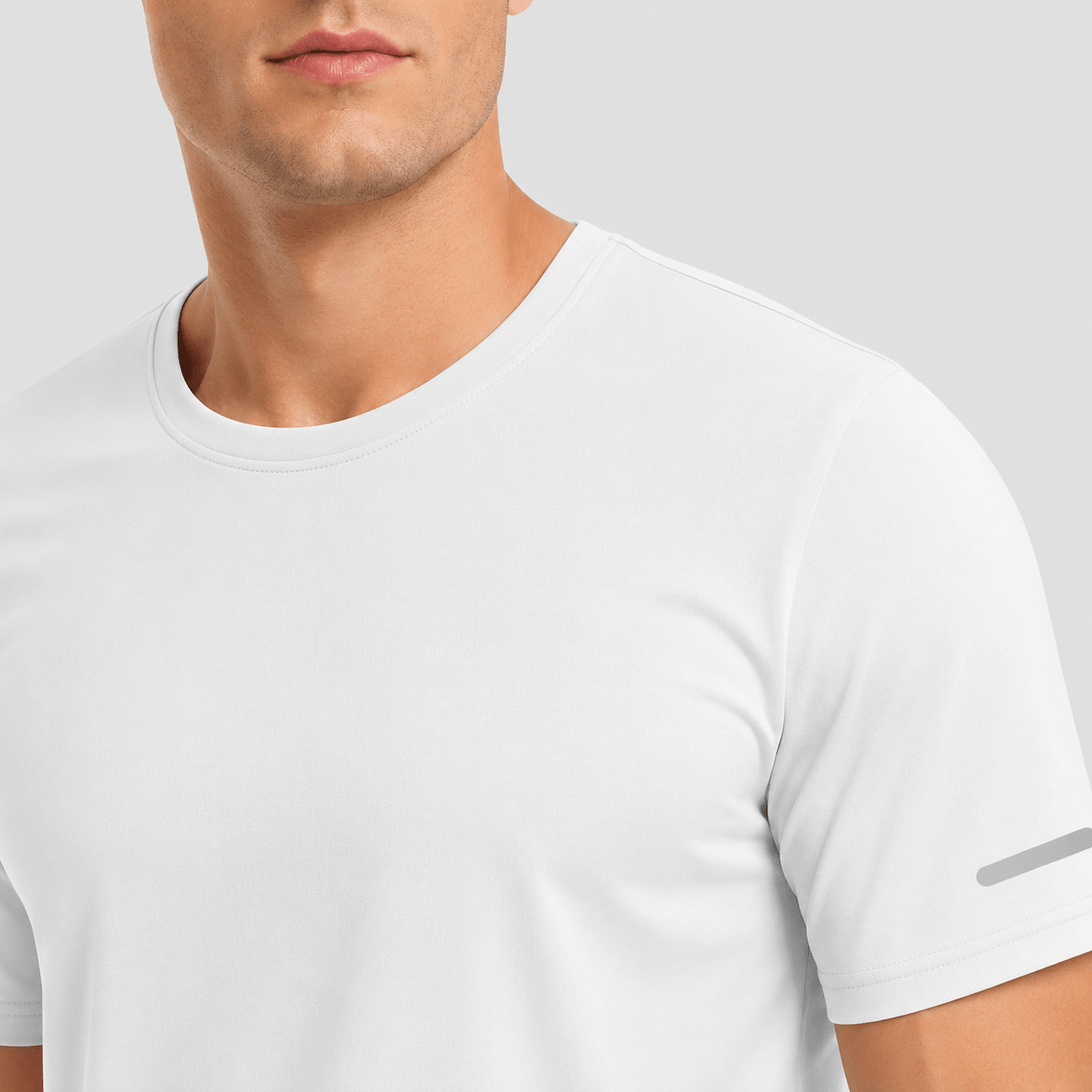White MAGCOMSEN Men's Dry Fit Sun Protection Stretch Training & Sports T-Shirts in #Color_White