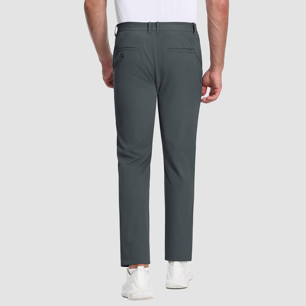Dark Grey MAGCOMSEN Men's Lightweight Quick-Dry Hiking Pants - Stretch Travel Pants in #Color_Dark Grey