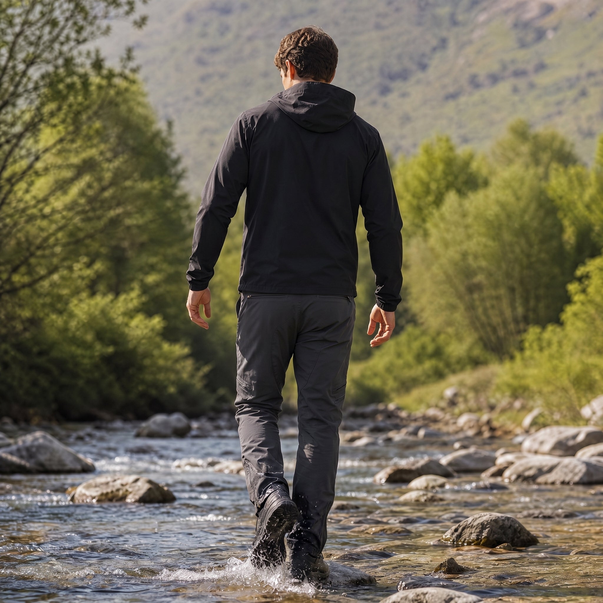 Men's Tactical Cargo Pants with 9 Pockets for Hiking Grey by MAGCOMSEN