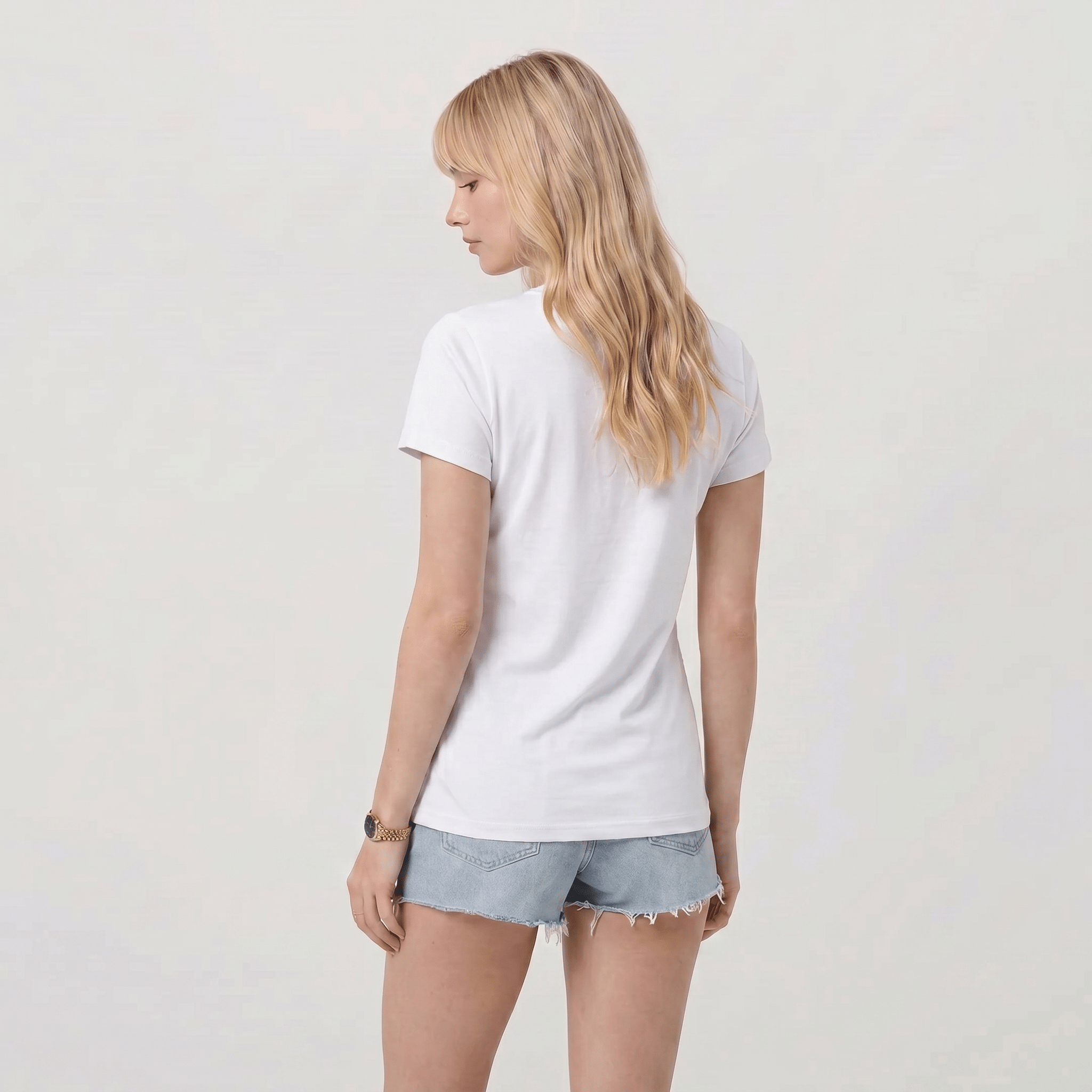 White MAGCOMSEN Women UPF 50 Plus V Neck Workout Top - Cooling Quick Dry Hiking Shirt in #Color_White