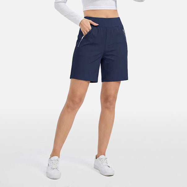 Women's Lightweight Athletic Hiking Shorts Navy by MAGCOMSEN