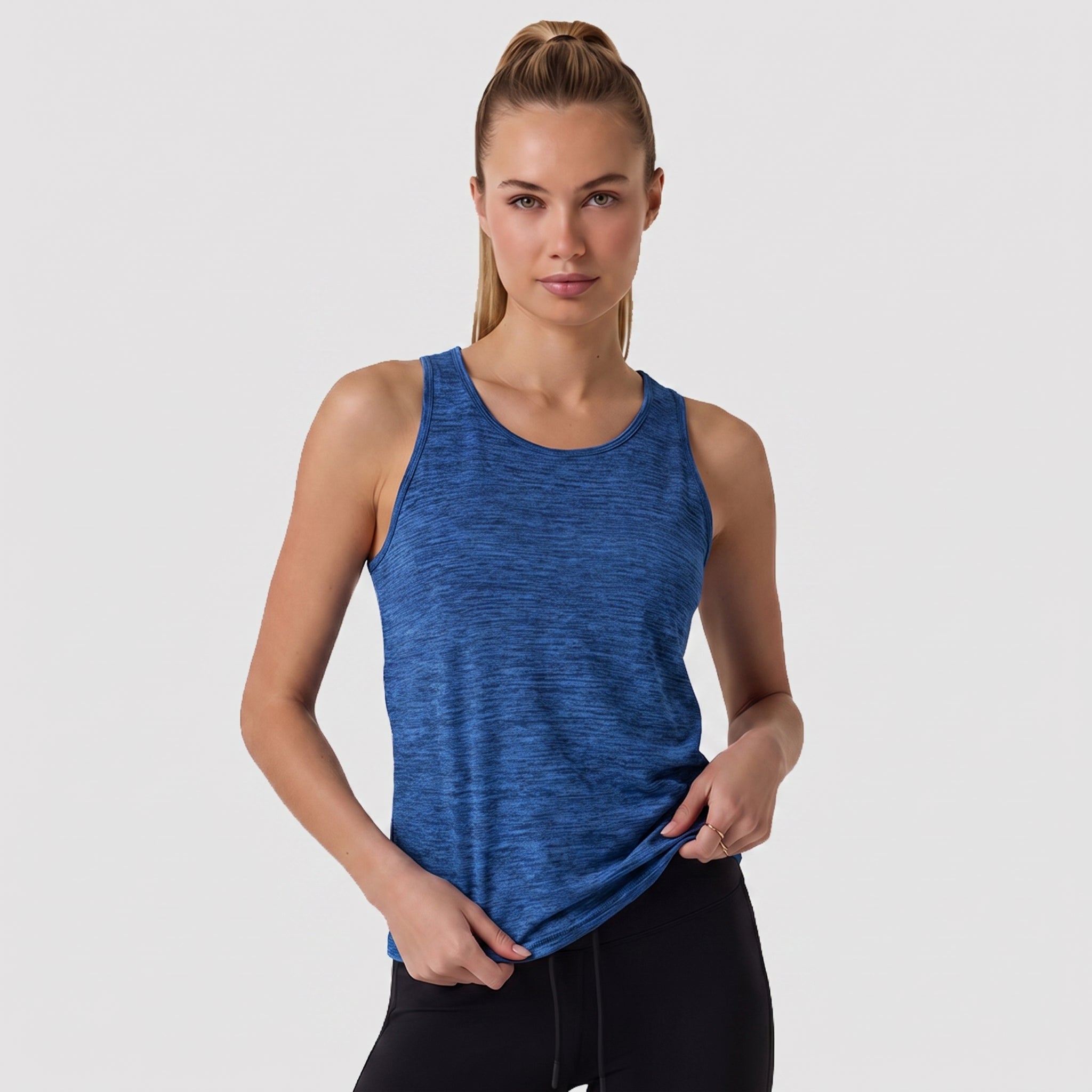 Women's Lightweight Sleeveless Tank Top - Stretch Workout Shirt Royal Blue by MAGCOMSEN
