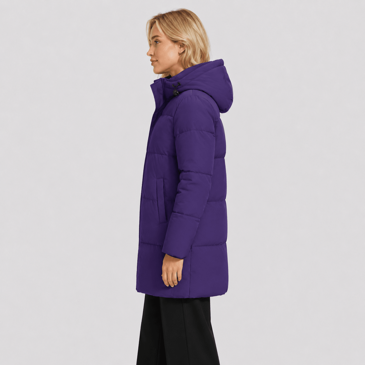 Dark Purple MAGCOMSEN Women's Long Down Parka Waterproof Hooded Winter Puffer Coat in #Color_Dark Purple