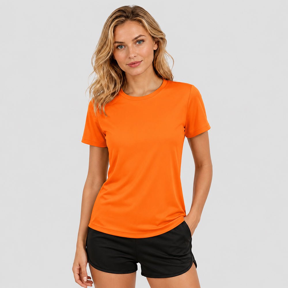 Women's Quick Dry T-Shirt Bright Orange by MAGCOMSEN
