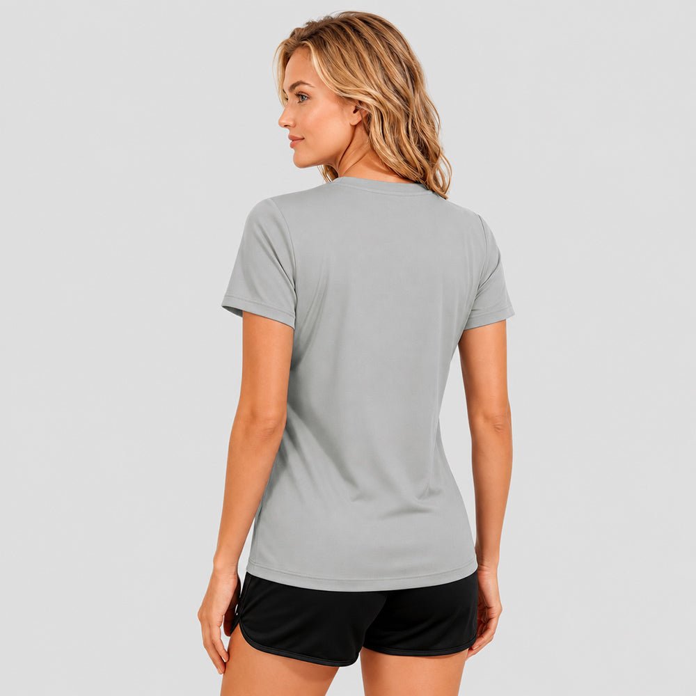 Women's Quick Dry T-Shirt Light Grey by MAGCOMSEN