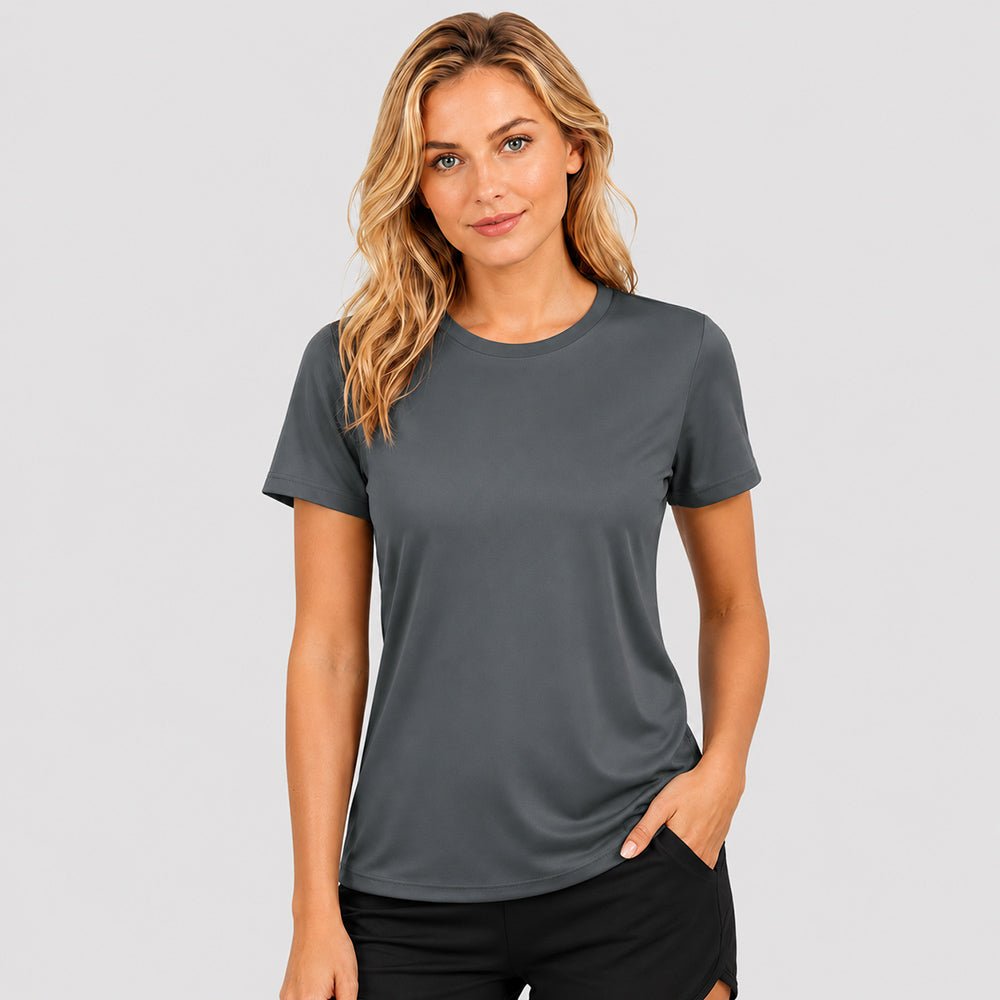 Women's Quick Dry T-Shirt Dark Grey by MAGCOMSEN