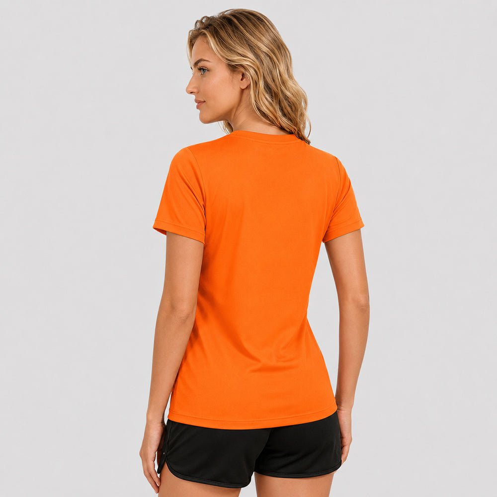 Women's Quick Dry T-Shirt Bright Orange by MAGCOMSEN