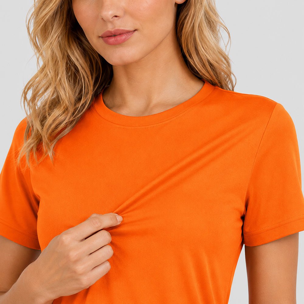 Women's Quick Dry T-Shirt Bright Orange by MAGCOMSEN