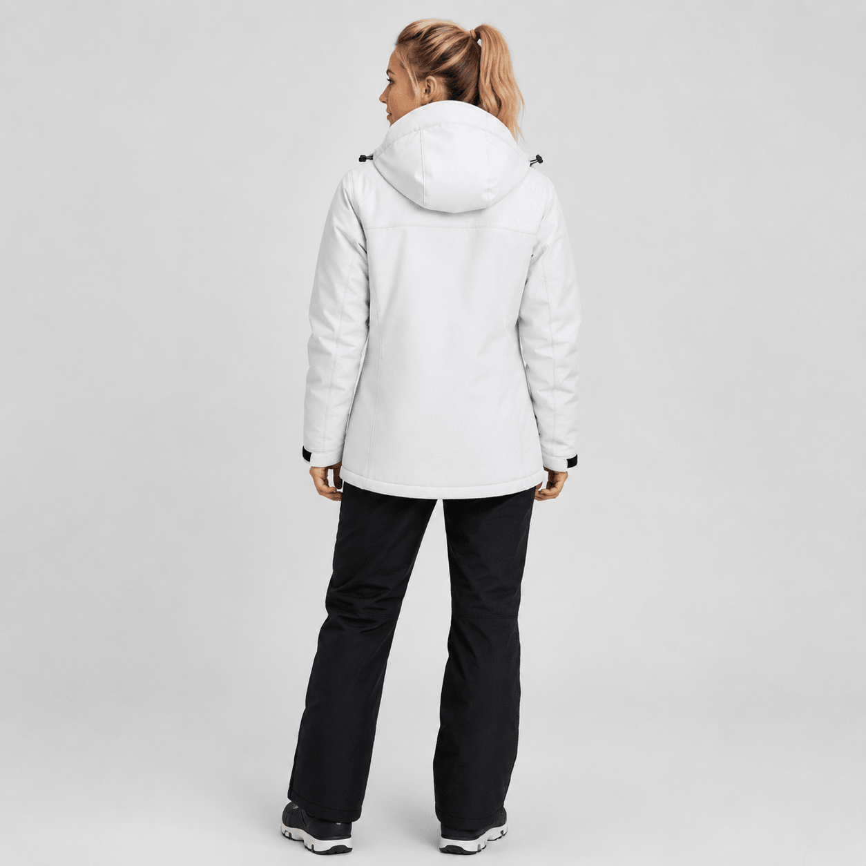 Women's Waterproof Ski Jacket - Insulated Winter Snow Coat with Hood White by MAGCOMSEN