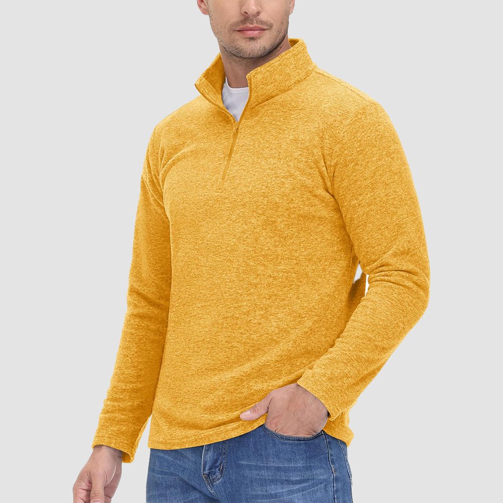 Men's 1/4 Zip Pullover Shirt Long Sleeve Sweatshirts - MAGCOMSEN