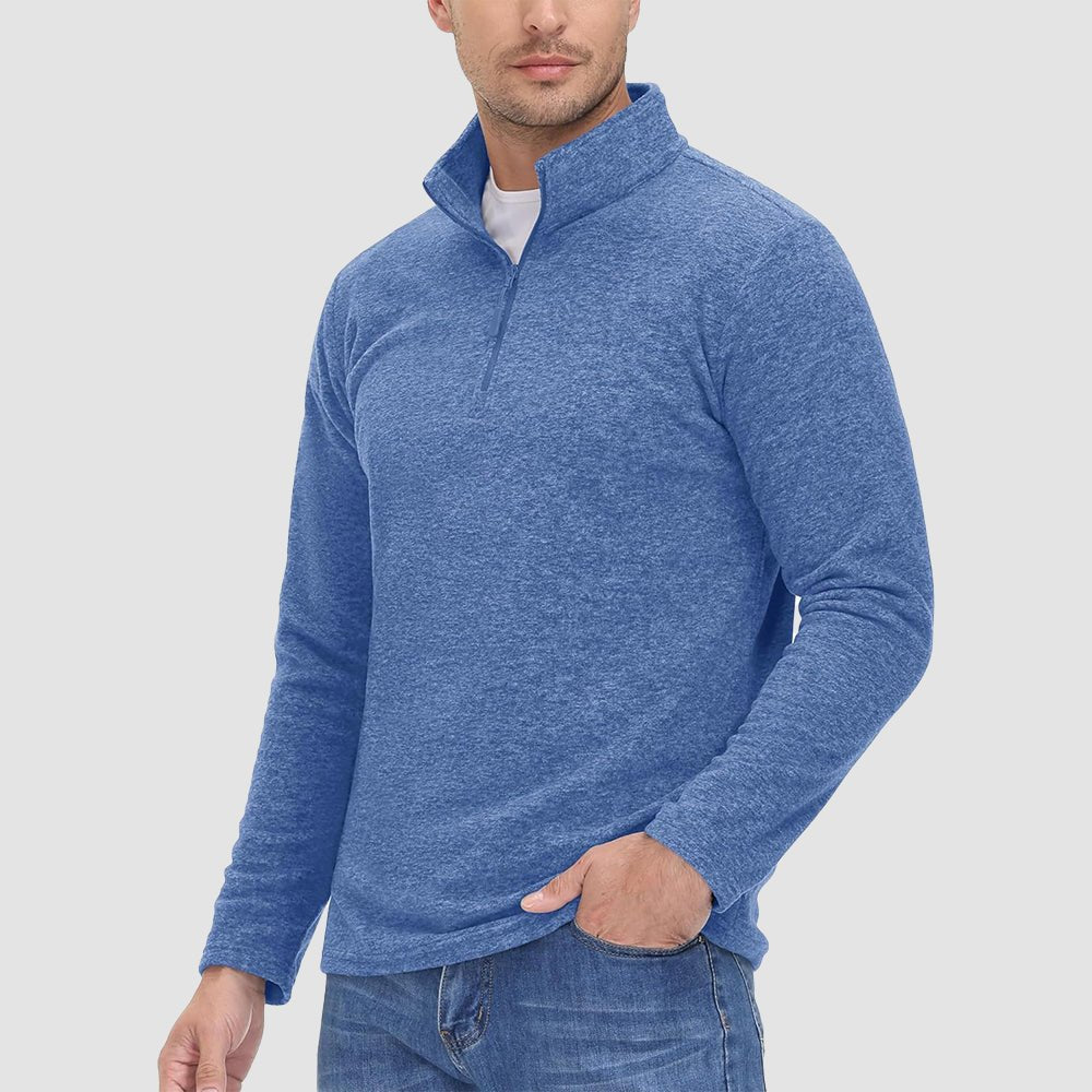 Men's 1/4 Zip Pullover Shirt Long Sleeve Sweatshirts - MAGCOMSEN