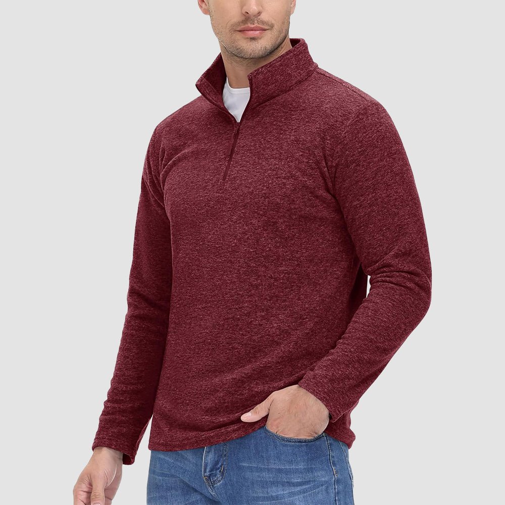 Men's 1/4 Zip Pullover Shirt Long Sleeve Sweatshirts - MAGCOMSEN