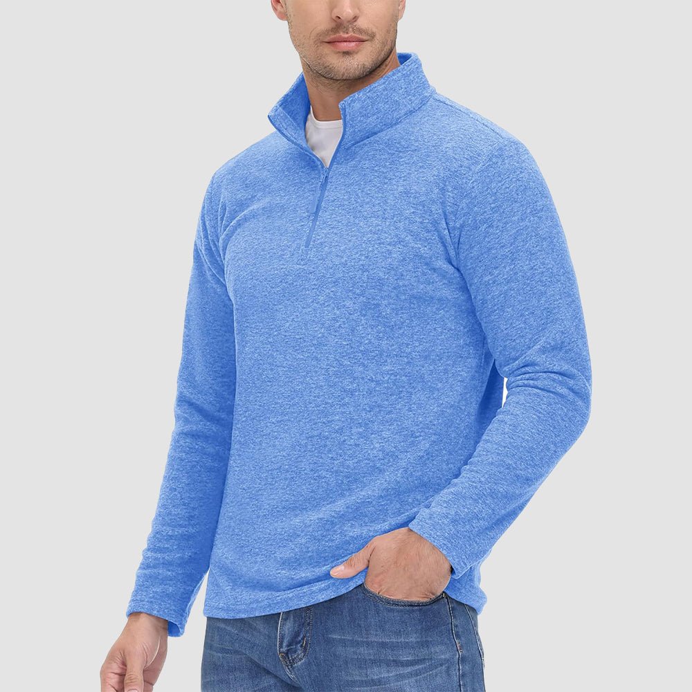 Men's 1/4 Zip Pullover Shirt Long Sleeve Sweatshirts - MAGCOMSEN