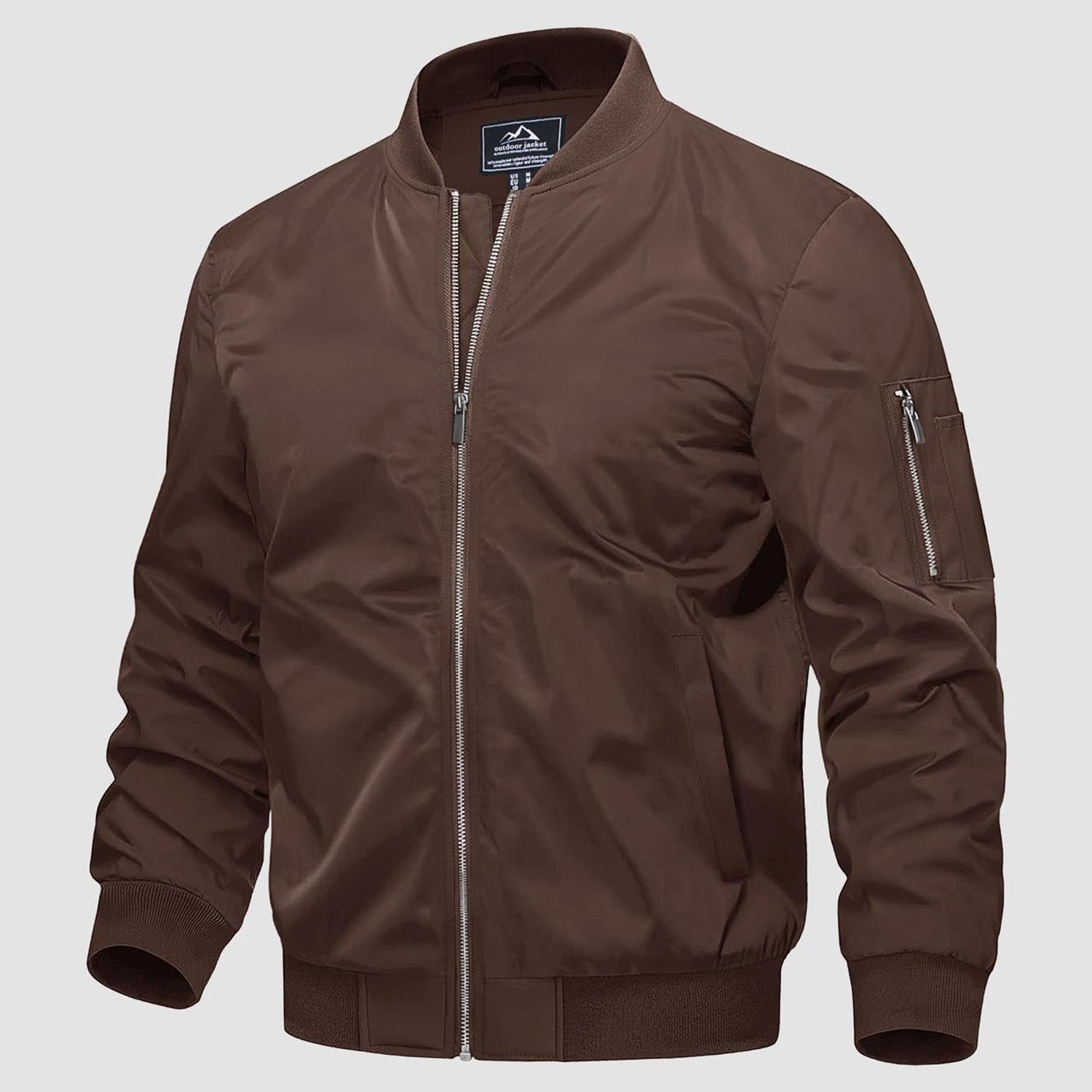 Men's Bomber Jacket, Quilted & Windproof with Pockets - MAGCOMSEN