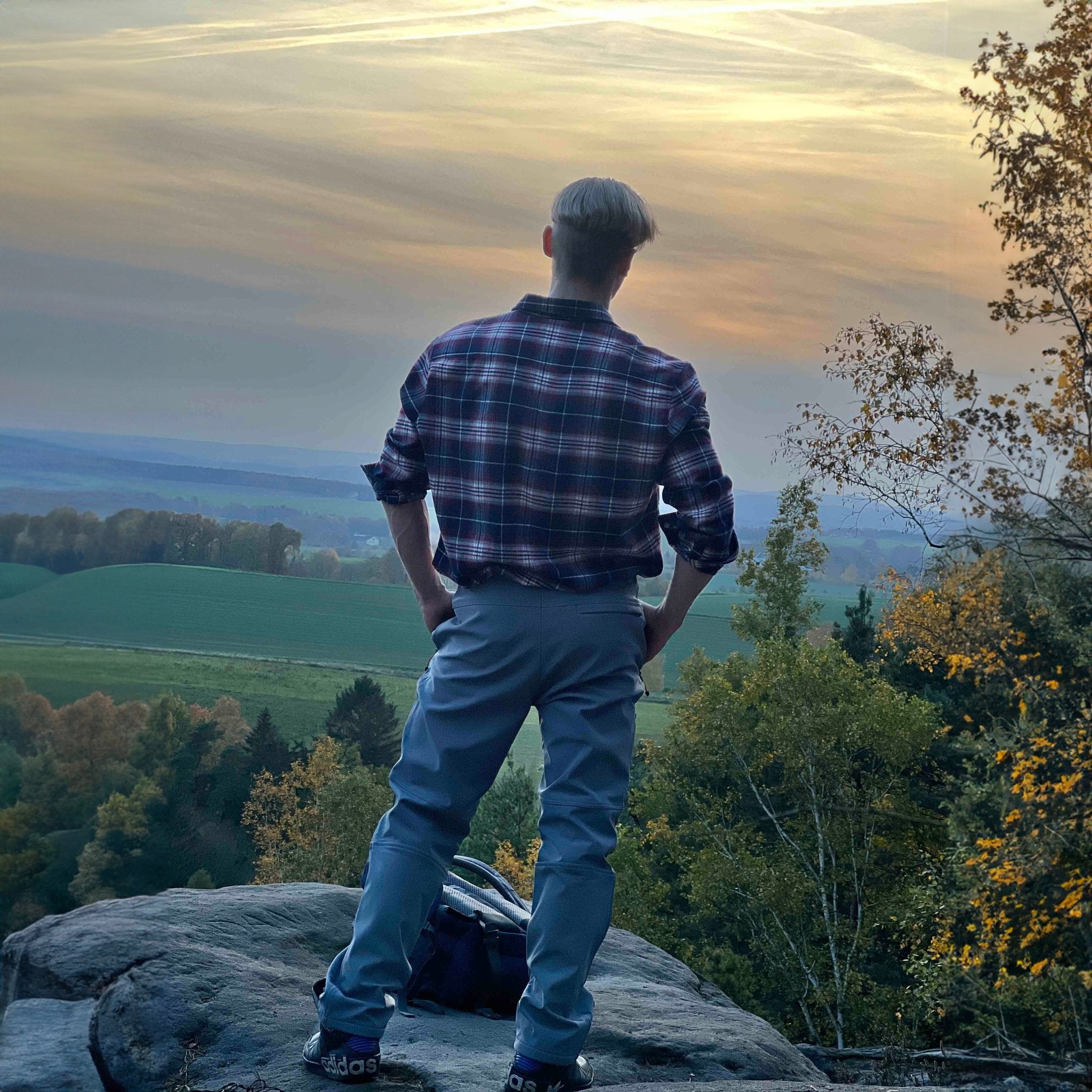 Men's Fleece-Lined Ski Pants - Water-Resistant, 4 Zip Pockets - MAGCOMSEN