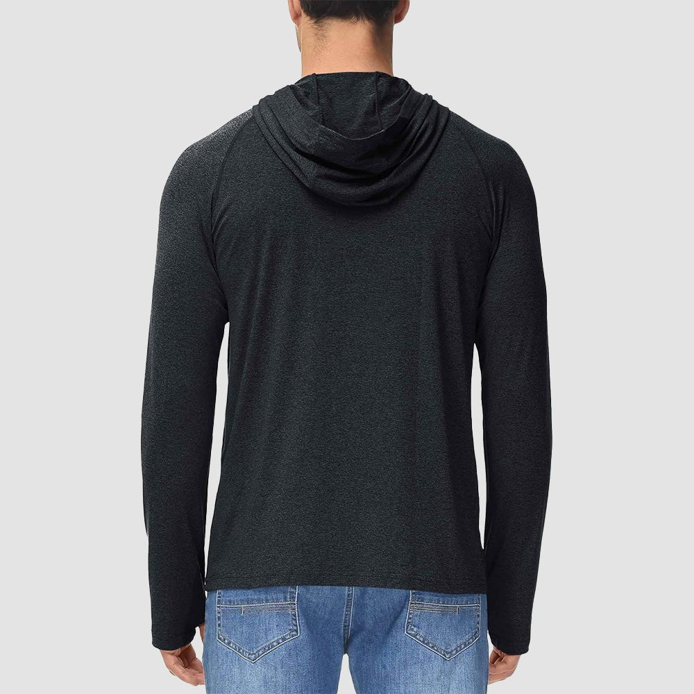 Men's Hooded UPF 50+ Sun Protection Sherpa Fishing Shirt - MAGCOMSEN