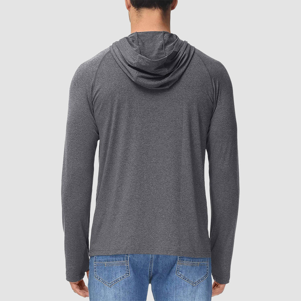 Men's Hooded UPF 50+ Sun Protection Sherpa Fishing Shirt - MAGCOMSEN