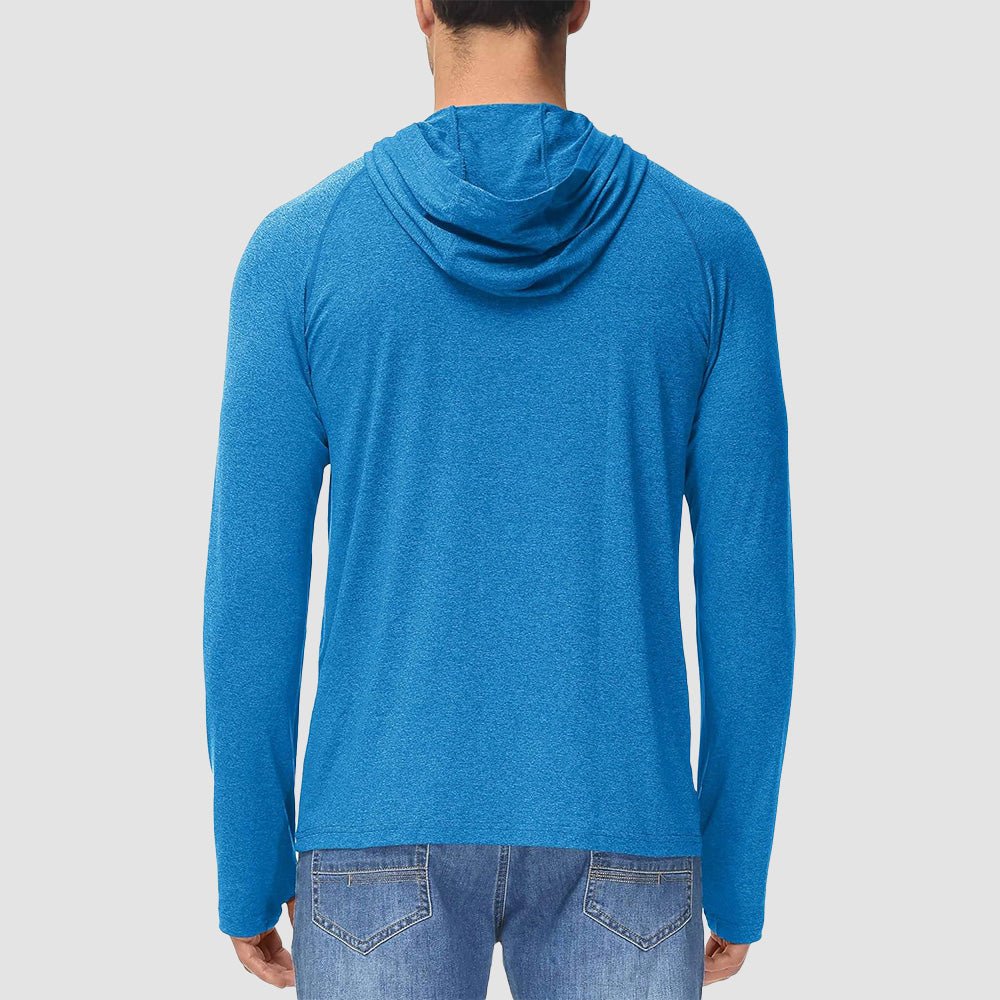 Men's Hooded UPF 50+ Sun Protection Sherpa Fishing Shirt - MAGCOMSEN