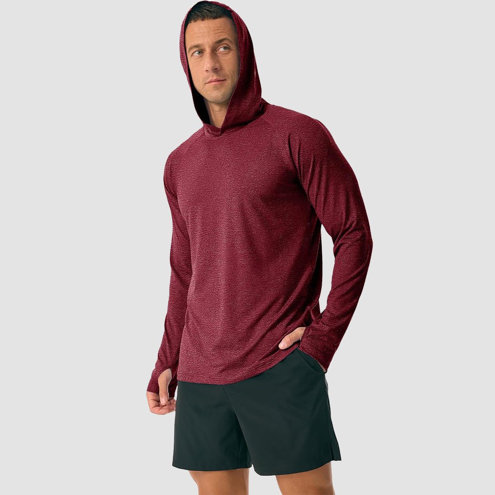 Men's Hooded UPF 50+ Sun Protection Sherpa Fishing Shirt - MAGCOMSEN