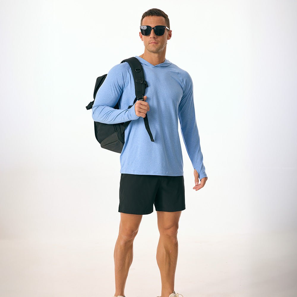 Men's Hooded UPF 50+ Sun Protection Sherpa Fishing Shirt - MAGCOMSEN