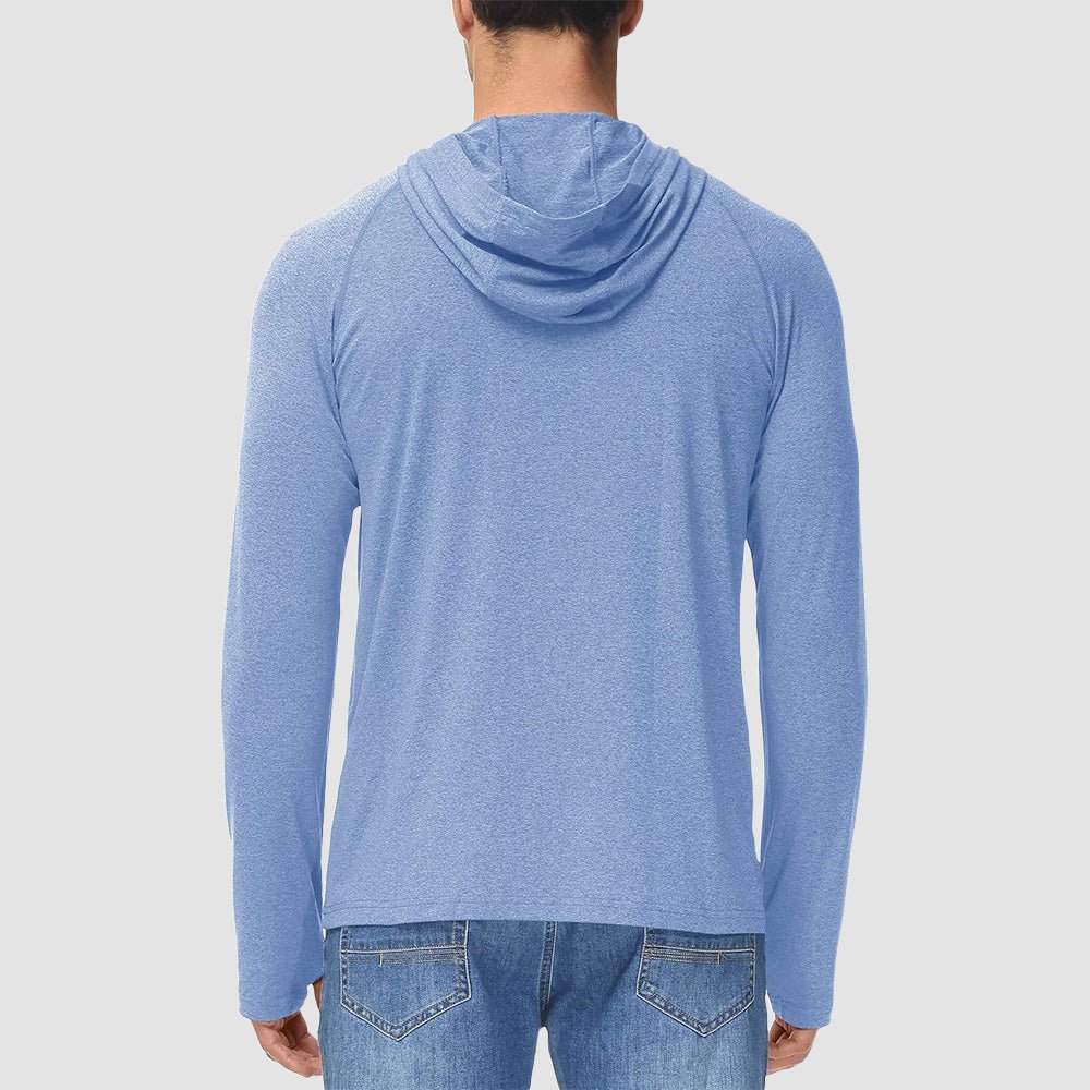 Men's Hooded UPF 50+ Sun Protection Sherpa Fishing Shirt - MAGCOMSEN