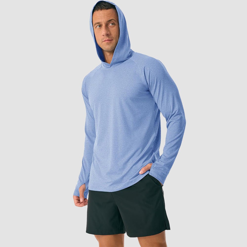 Men's Hooded UPF 50+ Sun Protection Sherpa Fishing Shirt - MAGCOMSEN