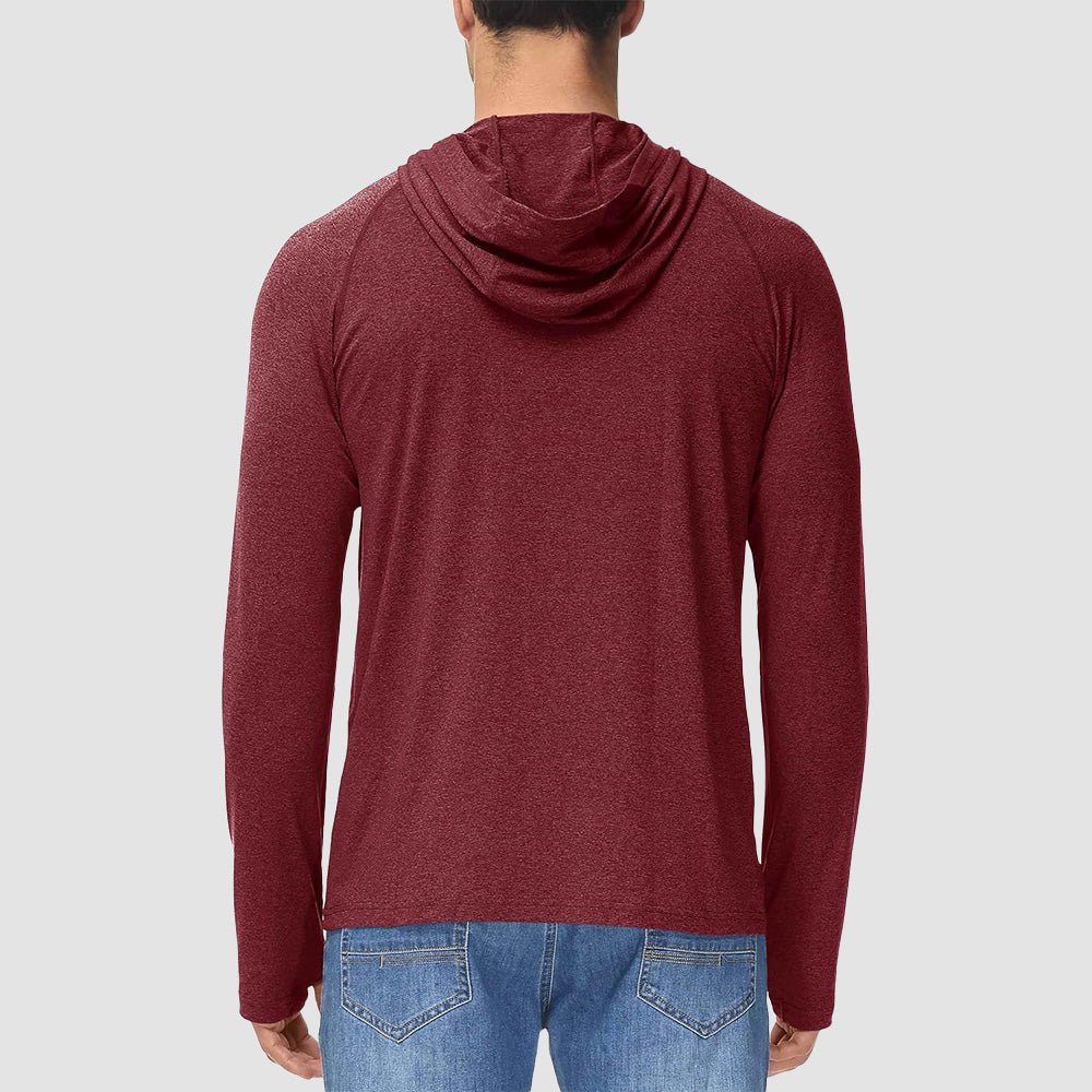 Men's Hooded UPF 50+ Sun Protection Sherpa Fishing Shirt - MAGCOMSEN