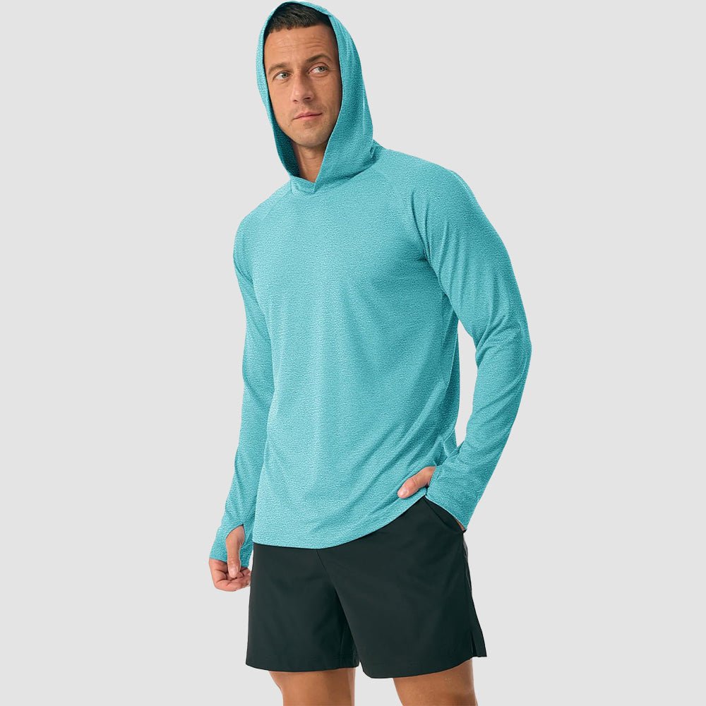 Men's Hooded UPF 50+ Sun Protection Sherpa Fishing Shirt - MAGCOMSEN