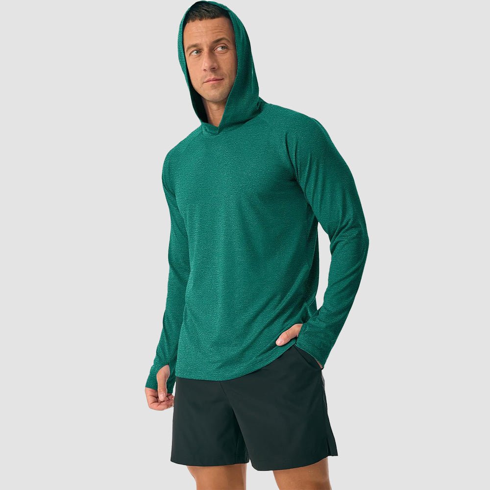 Men's Hooded UPF 50+ Sun Protection Sherpa Fishing Shirt - MAGCOMSEN